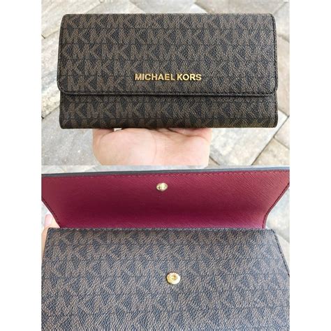 michael kors wallet width|Michael Kors oversized wallet.